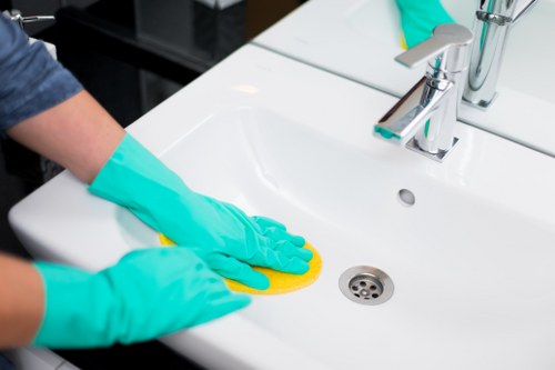 Experienced Bermondsey cleaners ensuring a polished final finish
